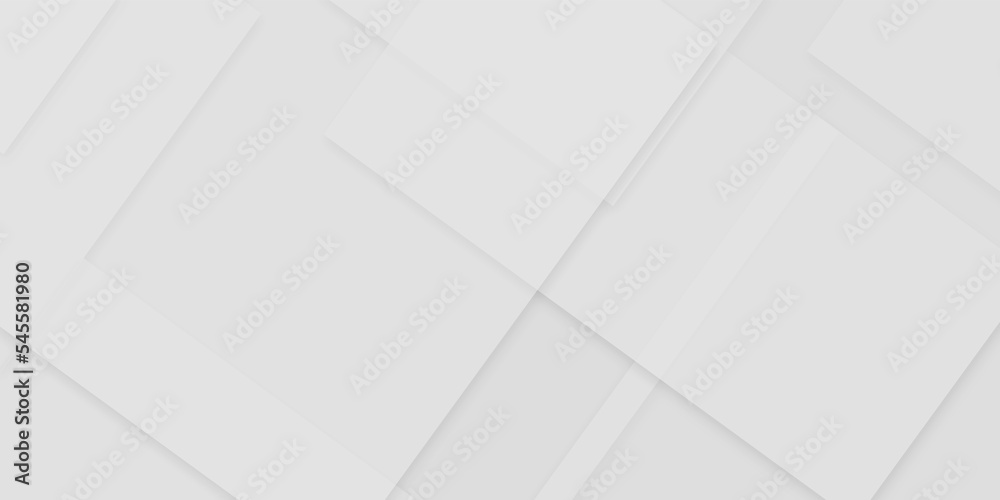 Obraz premium Abstract background with white paper texture and white and gray color modern background design, White geometric texture . Modern background used about technology or product presentation .Vector . 