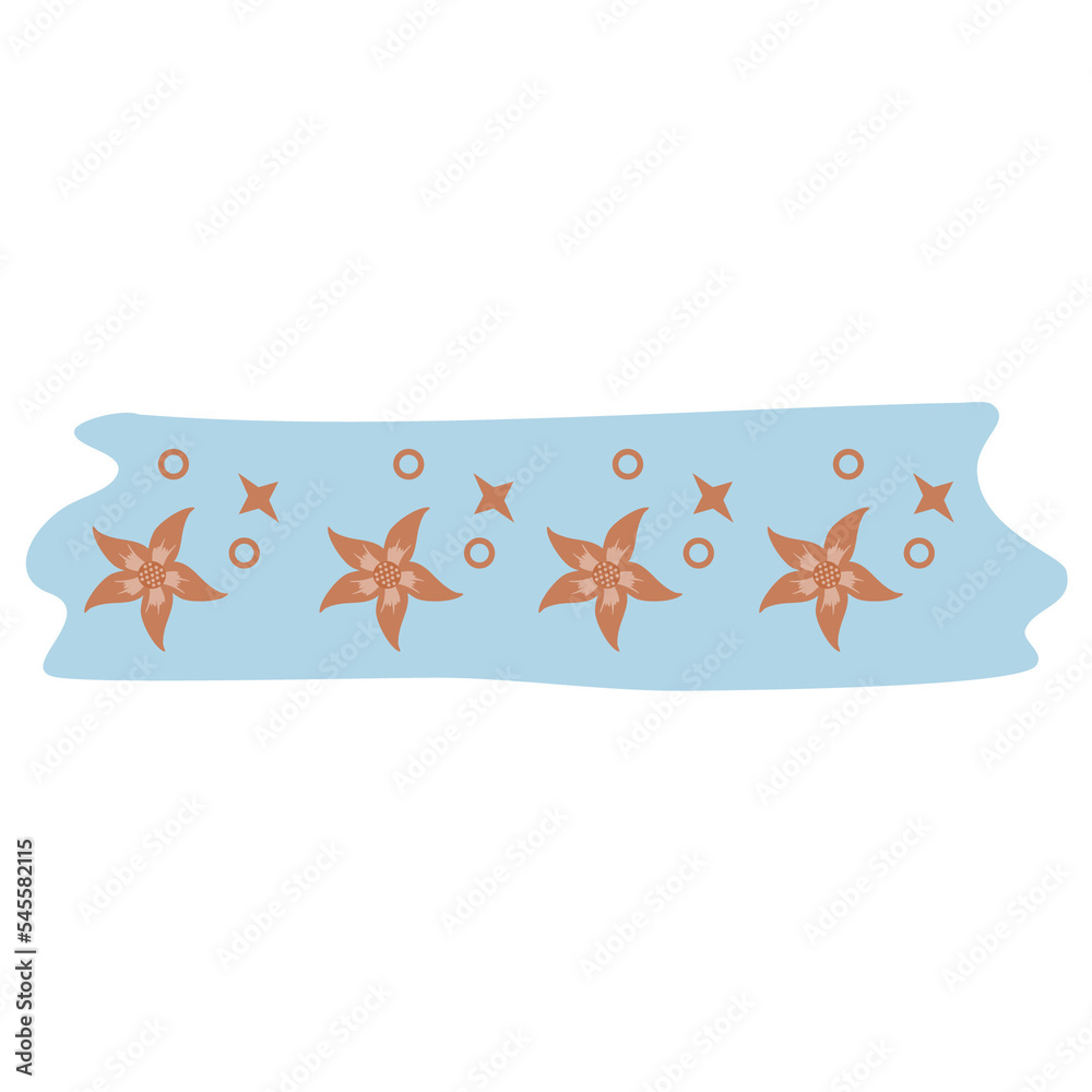 Obraz premium Kawaii washi tape design element