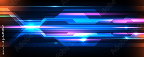 future technology light speed abstract background concept
