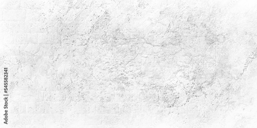 White stone marble concrete wall grunge for texture backdrop background. Old grunge textures with scratches and cracks. White painted cement wall, modern grey paint limestone texture background.