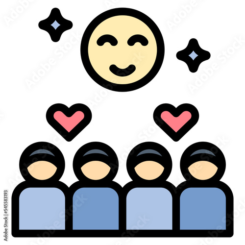 accommodation filled outline style icon