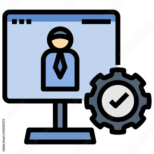 apply filled outline style icon