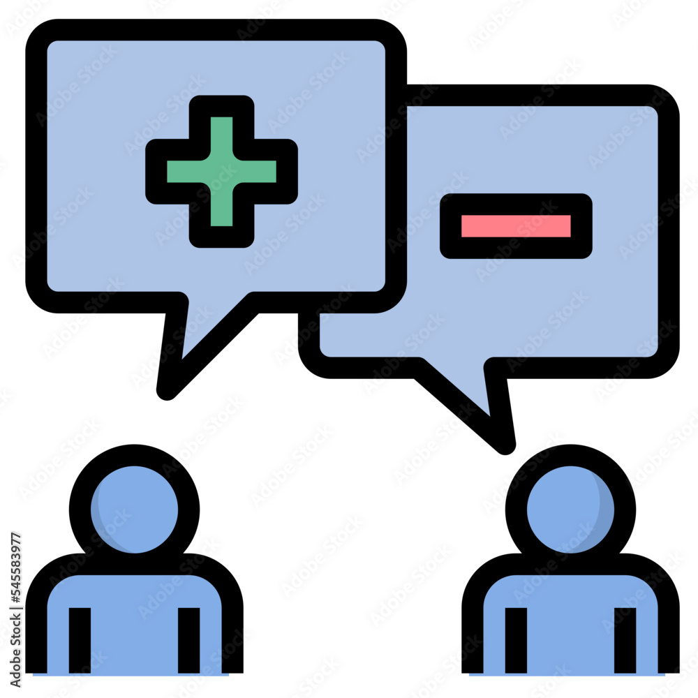 Obraz premium comment filled outline style icon