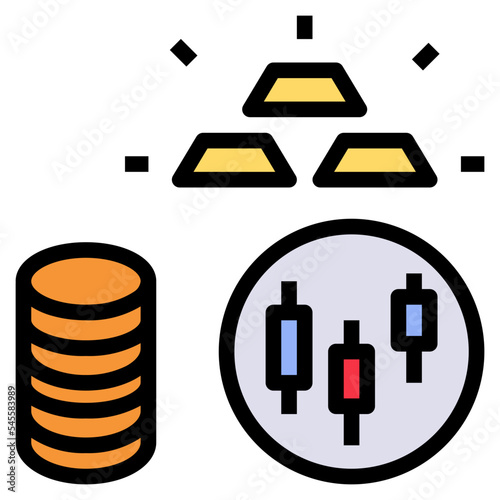 commodity filled outline style icon