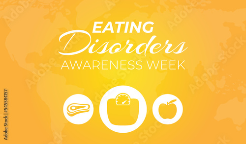 Eating Disorders Awareness Week Yellow Background
