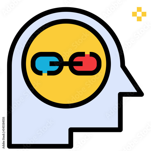 constrained filled outline style icon