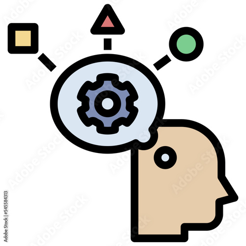 critical filled outline style icon