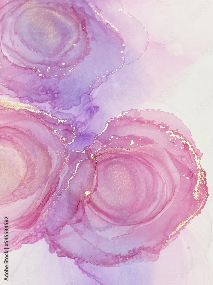 Alcohol Art with Pink and Lavender Tones Alcohol Art with Pink and Lavender Tones