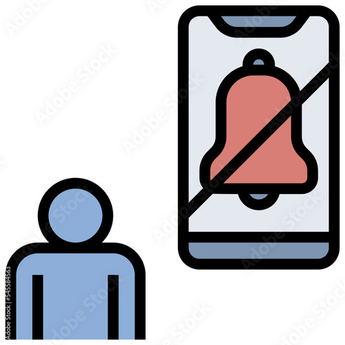 disable filled outline style icon