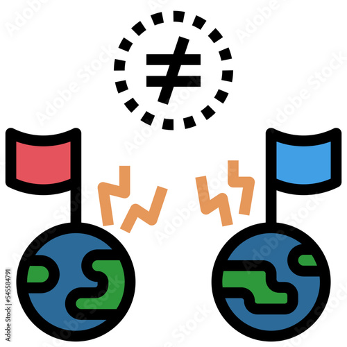 enemie filled outline style icon