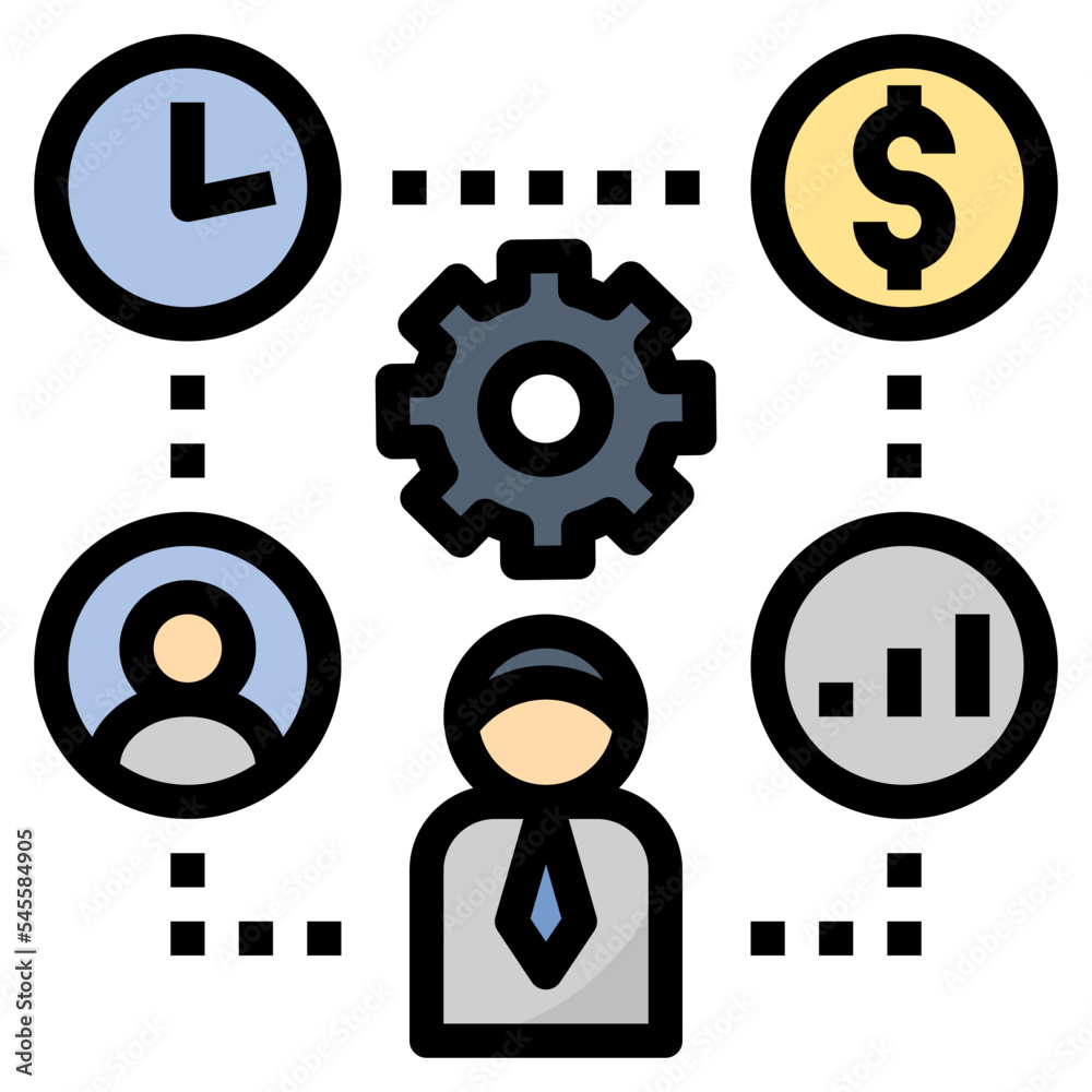 executive filled outline style icon executive filled outline style icon