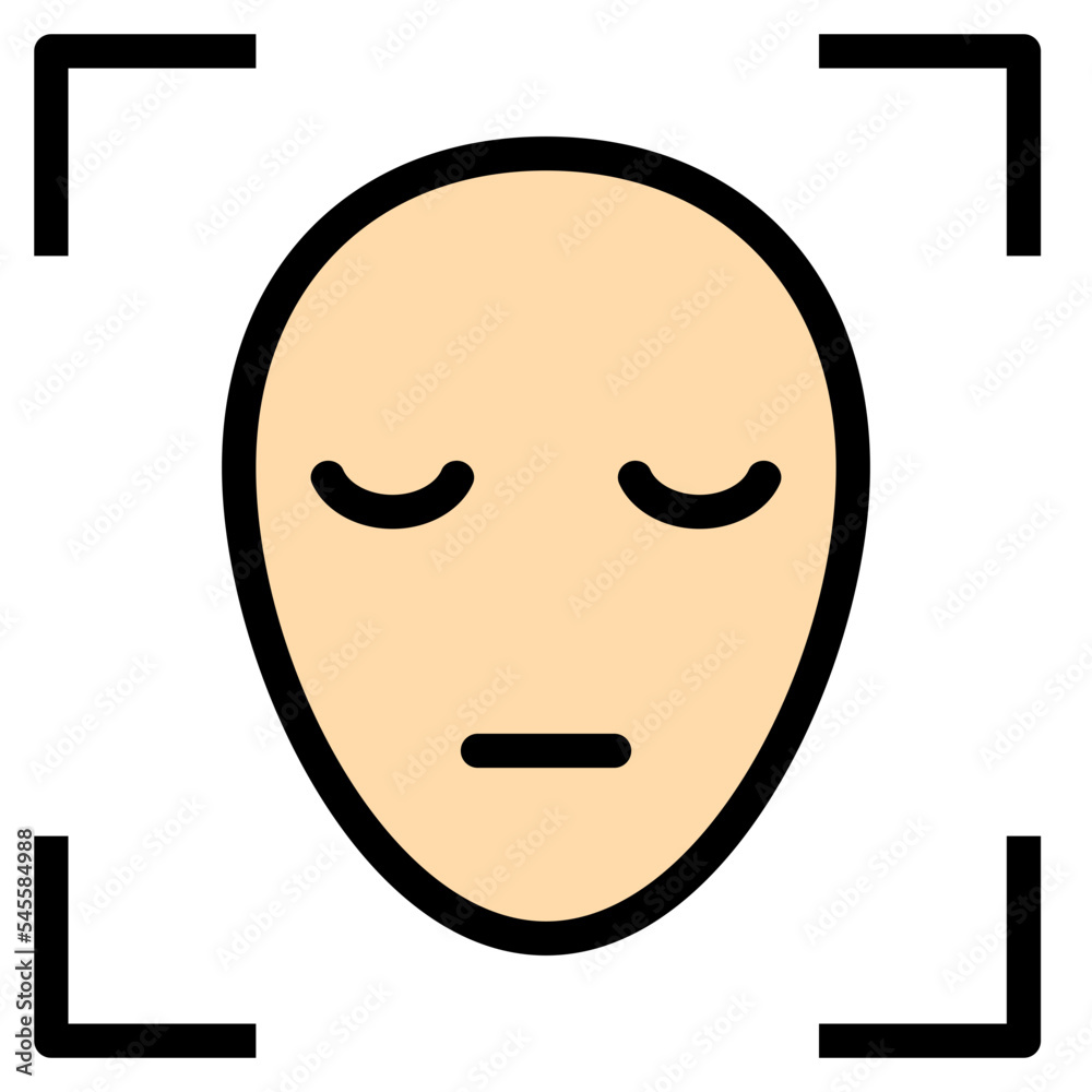 facial filled outline style icon facial filled outline style icon