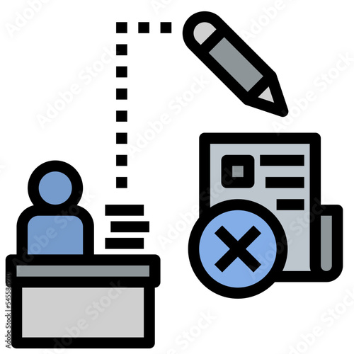 fabrication filled outline style icon