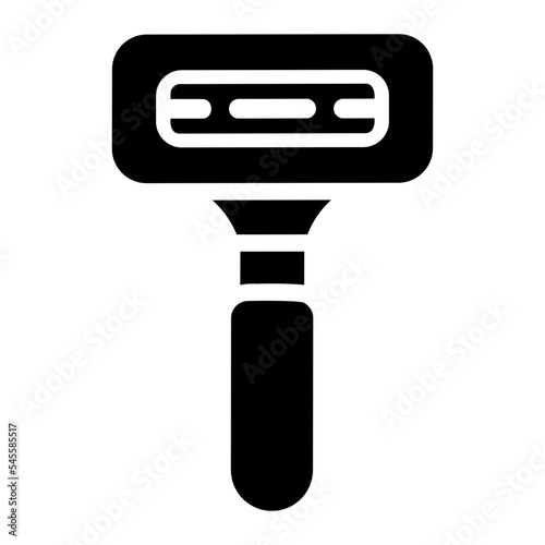 shaving razor glyph icon