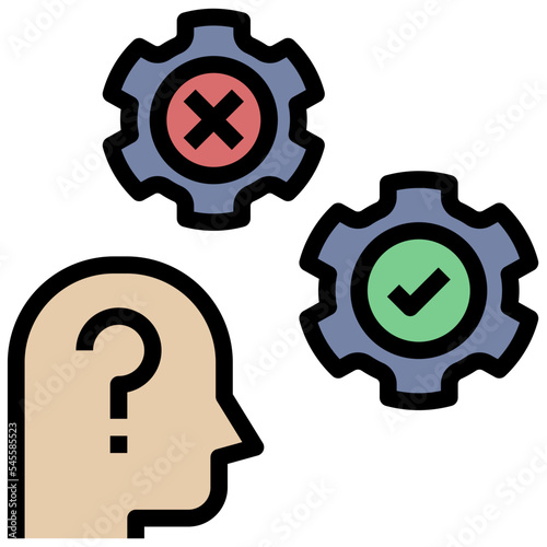 hypothesis filled outline style icon