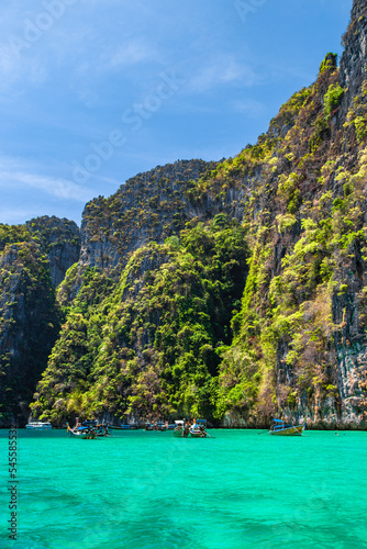 Phi Phi Leh Lagoon by boat in Koh Phi Phi Leh island, Krabi, Thailand © pierrick