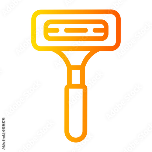 shaving razor gradient icon