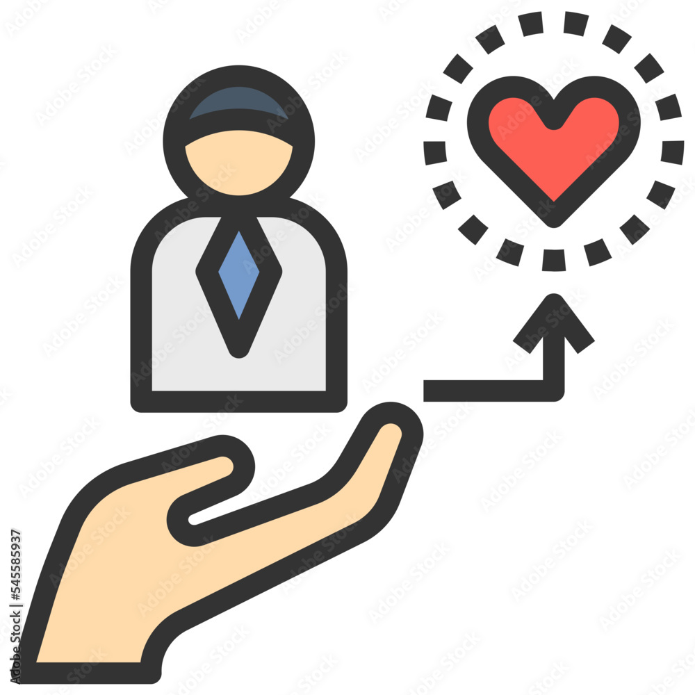 life filled outline style icon life filled outline style icon