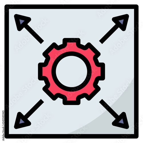 limit filled outline style icon
