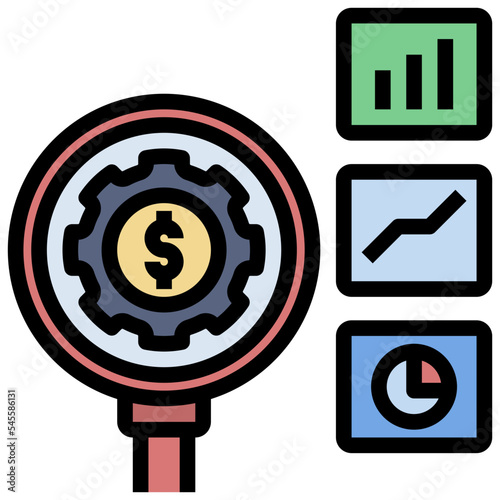 measurement filled outline style icon