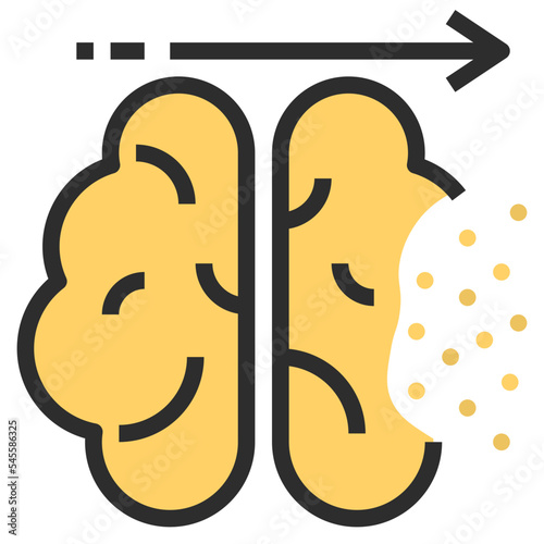 neurodegenerative filled outline style icon