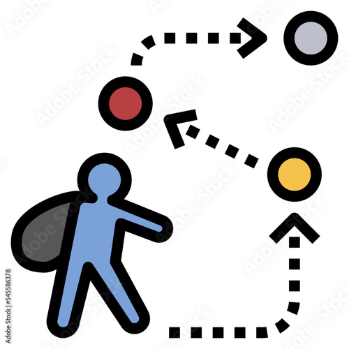 nomad filled outline style icon