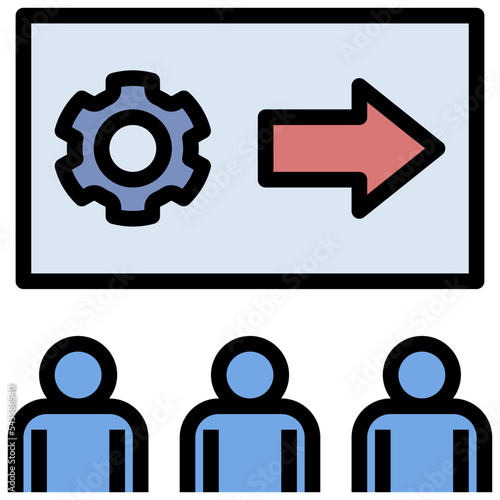 orientation filled outline style icon