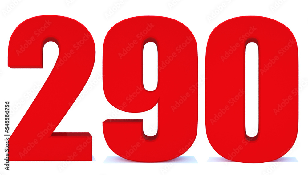 290 number 290 number