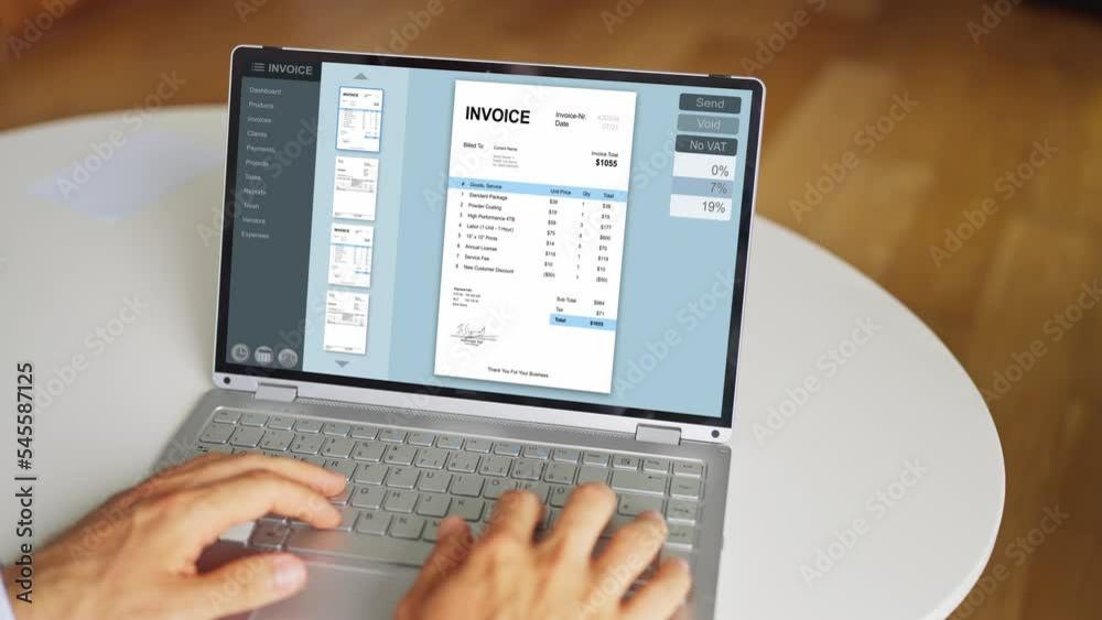 Digital Invoice Document Or Payment Receipt Digital Invoice Document Or Payment Receipt