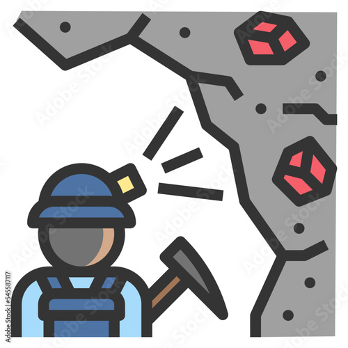 prospect filled outline style icon