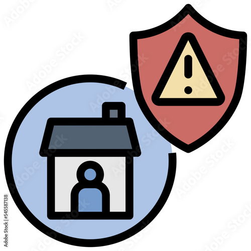 protection filled outline style icon