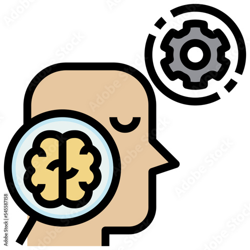 psychology filled outline style icon