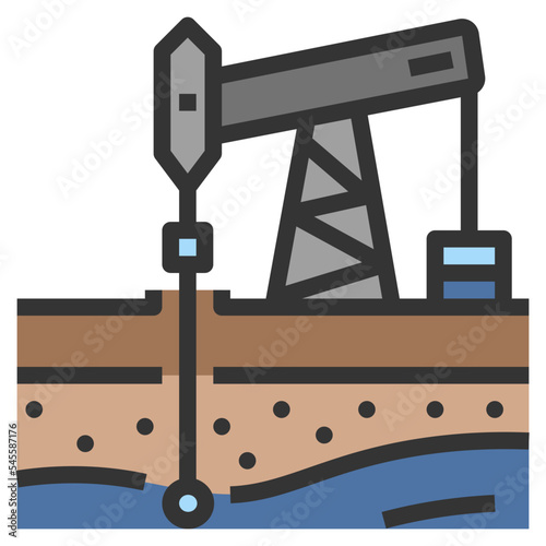 pump filled outline style icon