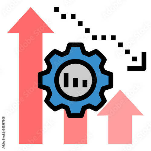 reduce filled outline style icon