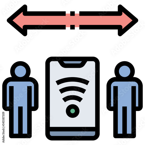 reduce filled outline style icon