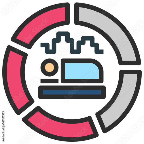 REM filled outline style icon