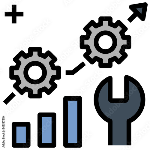 restructure filled outline style icon