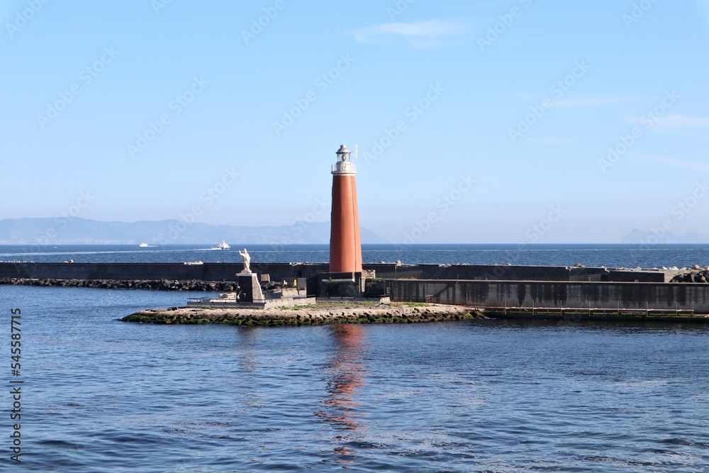 Napoli - Faro del Molo San Vincenzo al Porto di Napoli