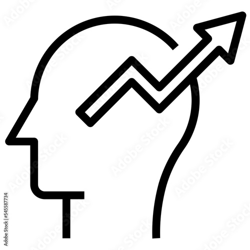 enthusiastic outline style icon