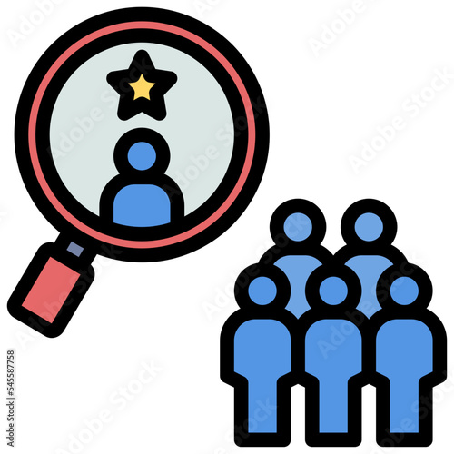 screening filled outline style icon