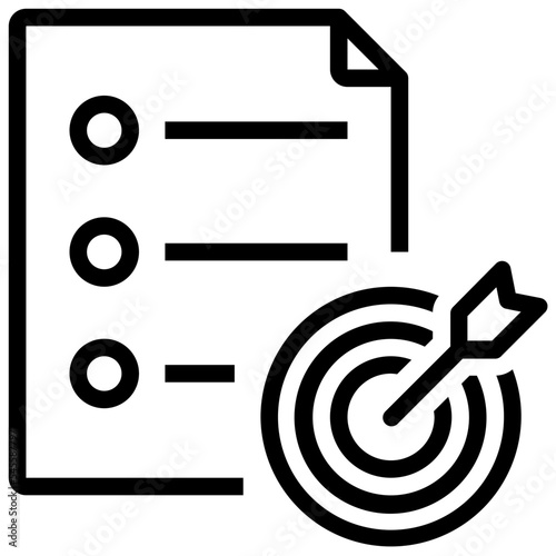 goal outline style icon