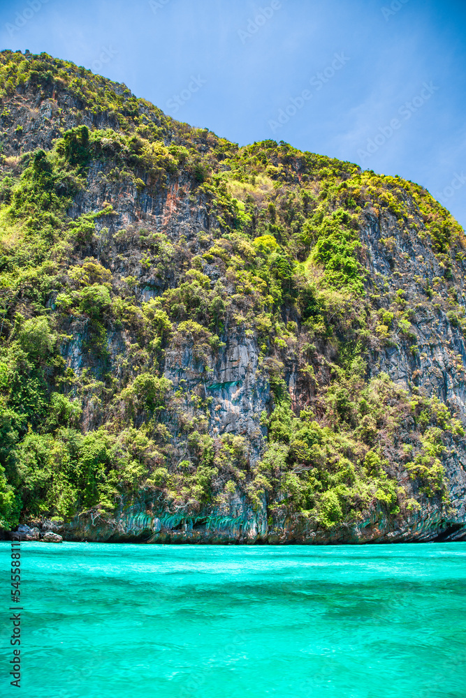 Phi Phi Leh Lagoon by boat in Koh Phi Phi Leh island, Krabi, Thailand