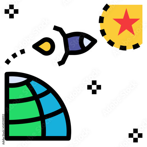 startups filled outline style icon