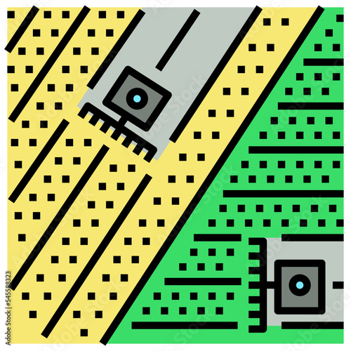 swath filled outline style icon