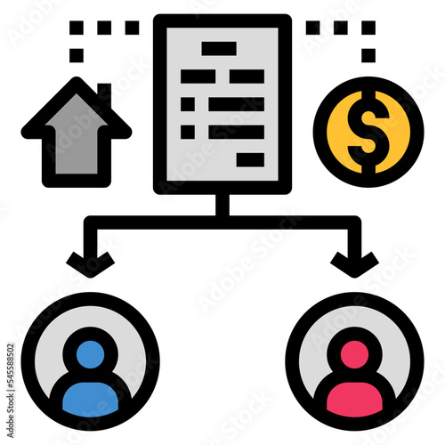 testament filled outline style icon