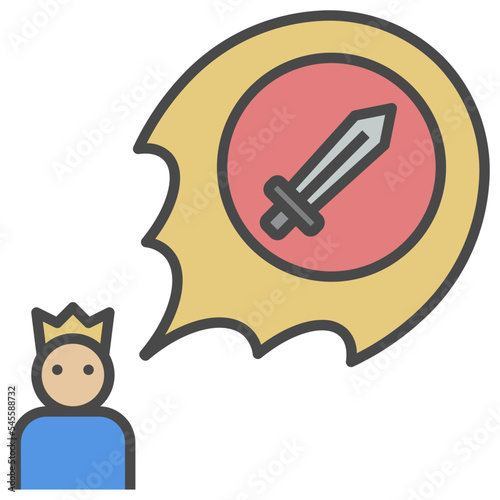 ultimate filled outline style icon