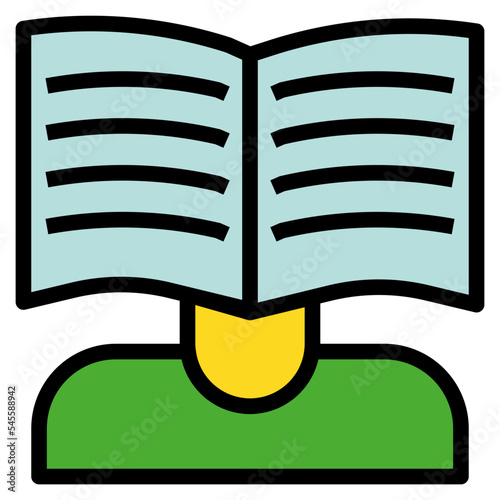 wiki filled outline style icon
