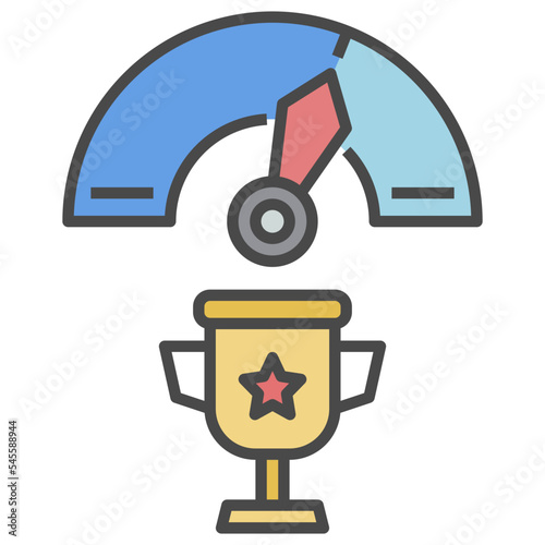 win filled outline style icon