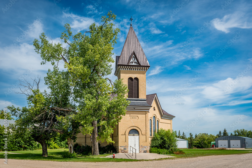 Knox United Church in Abernethy, SK, built in 1905 Knox United Church in Abernethy, SK, built in 1905