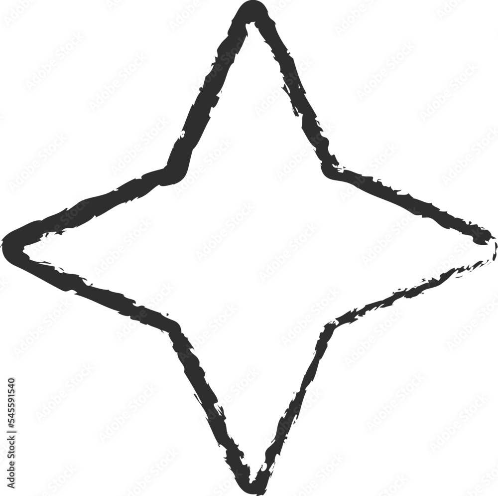 Fototapeta premium Abstract star twinkle pattern. White chalk style starburst shine pattern. School carnival celebration fireworks explosion, birthday party festive decoration,